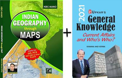 Indian Geography Through Maps And General Knowledge 2021 Book Combo