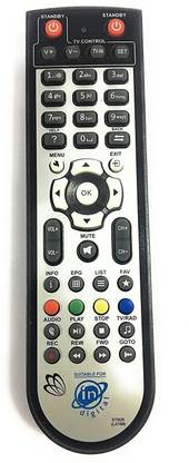 SIDDHI In Digital Silver Setup Box Remote Compatible Best Quality IN DIGITAL Remote Controller