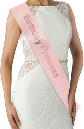 PARTY MIDLINKERZ Birthday Princess Sash