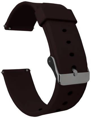 ACM WSM7A22BR1813 Watch Strap Silicone Belt 22mm for Boat Xtend Watch ( Smartwatch Casual Classic Band Brown) Smart Watch Strap