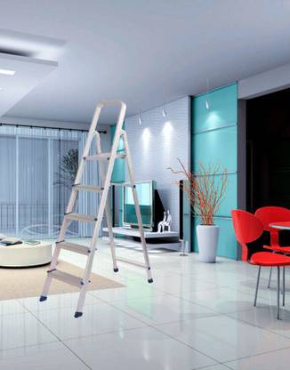RAFTTAR 5 Step Aluminium Ladder(Anodized) Aluminium Ladder Aluminium Ladder