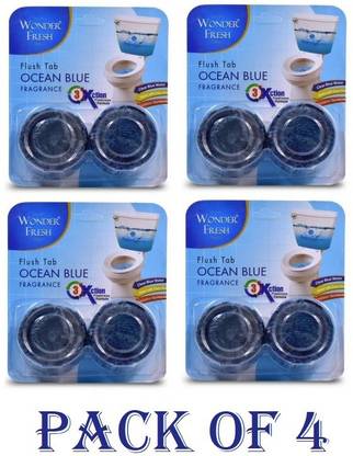 wonder fresh Flush Tab / Flushmatic Ocean Blue Toilet Block Cleaner Ocean Block Toilet Cleaner