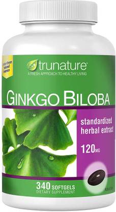 Trunature Ginkgo Biloba 120mg (340)Softgel Dietary Suppelement