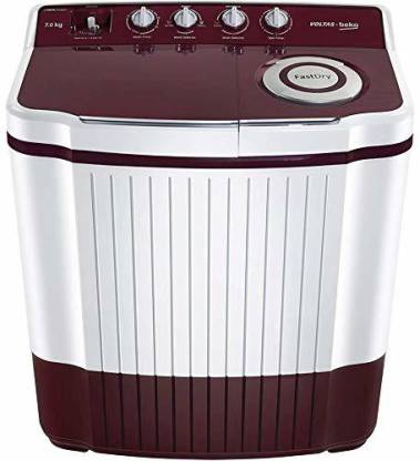 Voltas Beko by A Tata Product 7 kg Semi Automatic Top Load Washing Machine Maroon