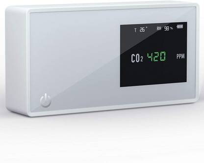 MELCAM Air Quality Monitor, Indoor Air Quality Sensor CO2 Detector Temperature & Humidity Meter, Carbon Dioxide 0-5000 ppm, Real-Time Air Quality Tester for... Air Quality Meter