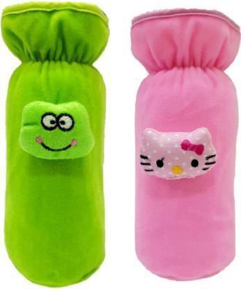 ADRIEL BRINGING JOY bottle cover_250 ml_Green , Pink pack of 2