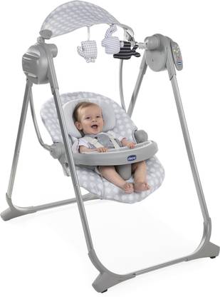 Chicco POLLY SWING UP LEAF with Soothing Vibration, Music with Remote 0m+ Swings