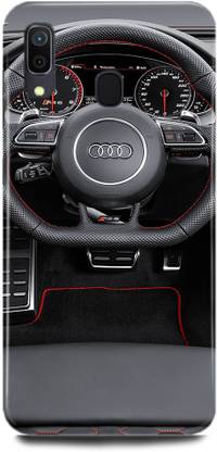 FEBOS Back Cover for Samsung Galaxy A20,Car, Audi, Audi Car,Audi Sign,Audi Logo,Audi Symbol,Sports Car,