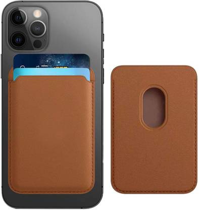 CASE CREATION Wallet Case Cover for Pure Leather Magnetic Mag with safe Apple Wallet Card Holder For All Iphone 12 Models Series