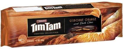 Arnott's Tim Tam Gisborne Orange and Dark Chocolate 160g Plain Biscuit
