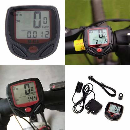FITUP ™SB 318 Bicycle Speedometer Waterproof Odometer Cycle Computer Digital LCD Display Wired Cyclocomputer