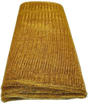 Just Flowers 15Mtr Golden Mesh Net for Gift/Fruit Wrapping, Party/Mandir Decor