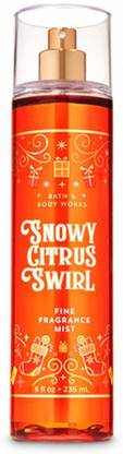 Bath and Body Works Snowy Citrus Swirl Body Mist  -  For Men & Women