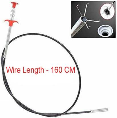 Nexshop Drain Cleaner Wire Spring Sink Cleaning Stick Drain Clog Water Pipe Sink Cleaner Crystal Drain Opener