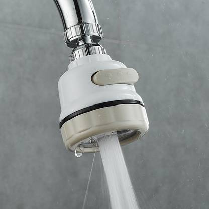 KitchenFest SF-02 Plastic 360 Degree Rotating 3-Gear Adjustable Head Nozzle Water-Saving Sprinkler, Faucet Aerator Nozzle Cock Faucet