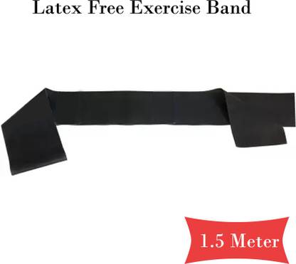 Ashni tech band 1.5Meter For Exercise and Muscles Strength Latex Free Material Band Resistance Band