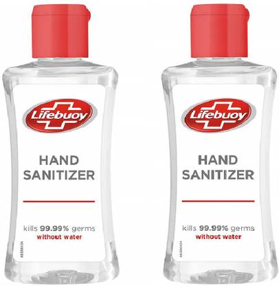 LIFEBUOY Total , pack of 2nos * 150ml each Hand Sanitizer Bottle