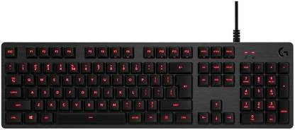 Logitech G413 / Mechanical, Backlit Keys, Romer-G Tactile Key Switches Wired USB Standard Gaming Keyboard Compatible with Desktop, Laptop, Mac
