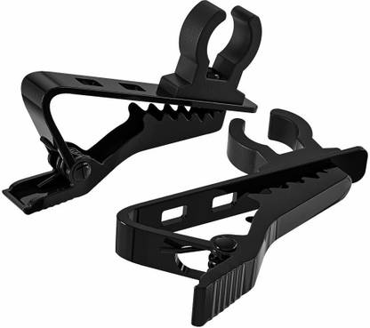 Black Dragon Metal Clip for Lavalier Lapel Microphones, 1 Piece - Black Metal Clip For Collar Microphones