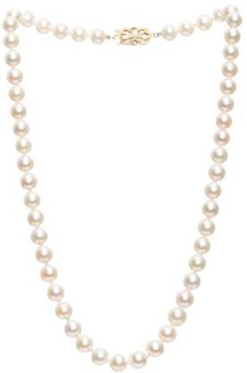 Ceylonmine Ceylonmine - Stylish Adjustable one Layer Pure white Pearl Necklace Mala Mother of Pearl Mother of Pearl Necklace Pearl Stone Chain