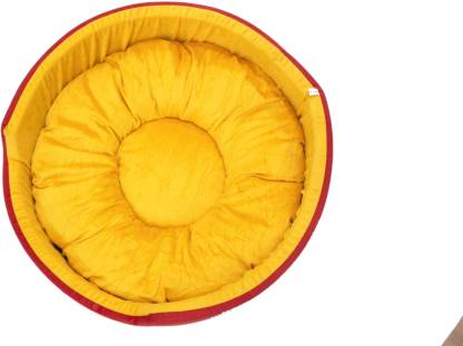 RK PRODUCTS red_yellow_foam_round S Pet Bed