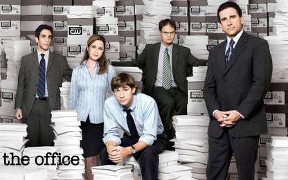 The Office Poster, Tv series poster, Dunder mifflin poster, Dwight Schrute Poster, Michael scott poster, Jim and Pam Poster.-07 Fine Art Print