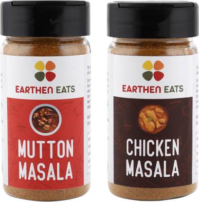 Earthen Eats Mutton Masala + Chicken Masala Combo | Nett Wt. 80 gm + 80 gm | Fresh & Pure