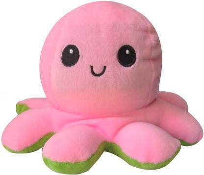 Pink Tree Special & Fluffy Soft Toys Cute Octopus, Plush Toy for Kids, Gifted Toy. Pack of 1 Pcs. - 19.5 cm (Green & Pink)  - 19.5 cm