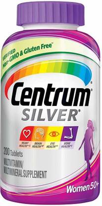 Centrum Silver Women 50+ Multivitamin/Multimineral Supplement Tablets, 200 ea