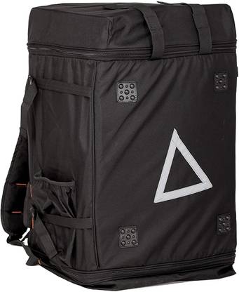 Quaffor Ecommerce/courier/logistics/ekart thermal insulated delivery backpack (Black) 127 Liters Waterproof Backpack