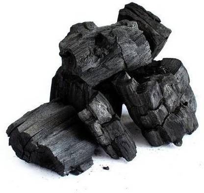 KOO Retails Wood Charcoal for Potting, Barbeque,250gm Black Potting Mixture