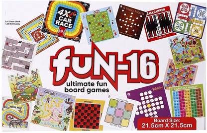 PEZYOX FUN-16 BOARD GAME. 16 BOARD GAMES IN A BOX. Party & Fun Games Board Game Party & Fun Board Game