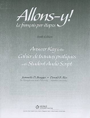 Allons Y 6e-Wkbk/Lm Ans Key