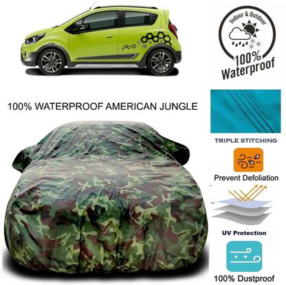 HAAMAR Car Cover For Chevrolet Beat (With Mirror Pockets)