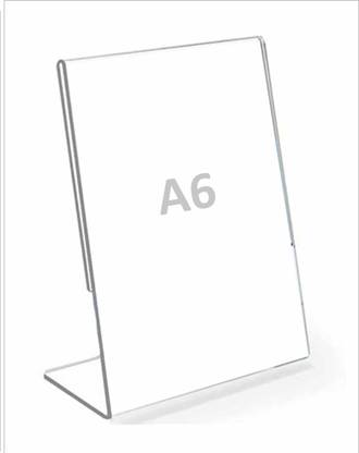 Clear Design Acrylic Stand 6X4 Card Display Stand