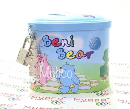 Mubco Money Bank Heart Shape with Lock & Keys Bank for Kid Coin Bank