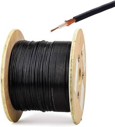 Netboon Digital Coax Audio Cable 20 m Tinned Copper Braid RG174 Low Loss RF Coaxial Cable