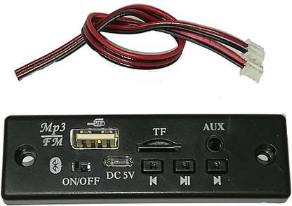 Diycart Mono Bluetooth FM USB AUX Card MP3 Audio Player Decoder Module Kit 5 watt Audio Amplifier Inbuilt Electronic Components Electronic Hobby Kit