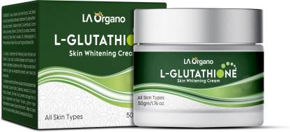 LA Organo L- Glutathione Face Cream for Skin Whitening, Brightening & Anti Ageing, Enrich with Vitamin C