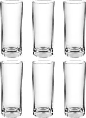 TREO (Pack of 6) Embassy Cool Glass Tumbler, Set of 6, 300 ml Glass Set Water/Juice Glass