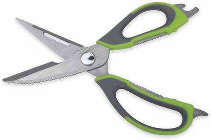 गिफी Scissor for Vegetable Cutter - Multipurpose( 7 in 1 Scissor )for nut Cracker/Screwdriver/Bottle Opener/Fruits Peeler/Hard Substance Cutter स्टील ऑल - पर्पस सीज़र