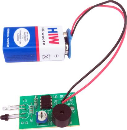 Kit4Curious IR Sensor Buzzer Security Alarm Complete kit with Instruction Manual