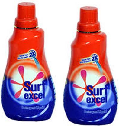 Surf excel QUICK WASH LIQUID 500ml*2 Multi-Fragrance Liquid Detergent