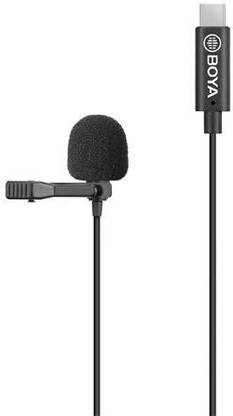BOYA BY-M3 Lavalier Wired Collar Microphone Type C Jack Suitable for Podcasting & Vlogging