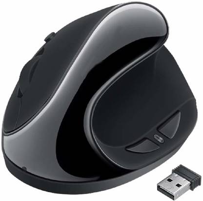 microware Wireless Mouse 2.4G Ergonomics Vertical Optical Mouse with Nano Receiver 4 Adjustable DPI 800/ 1200/ 1600/2400 Rechargeable 6 Buttons for Computer Notebook PC Laptop Mac-b00k (White) Wireless Optical  Gaming Mouse  with Bluetooth