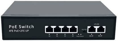 Wanglink 4FEPoE2FE 6 Ports 100 Mbps Unmanaged Network Switch