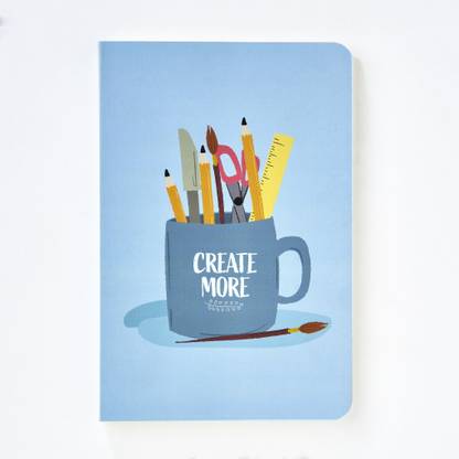 Factor Notes Sketchbook: Create More (Plain) Textured Fine Grain Medium Surface Acid-Free Artist-Grade Paper 96 Pages Art Journal Sketch Pad