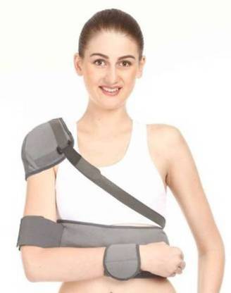 Sarvagya Surgical Elastic Shoulder with Arm Support Shoulder immobilizer Support (Grey) Shoulder Support