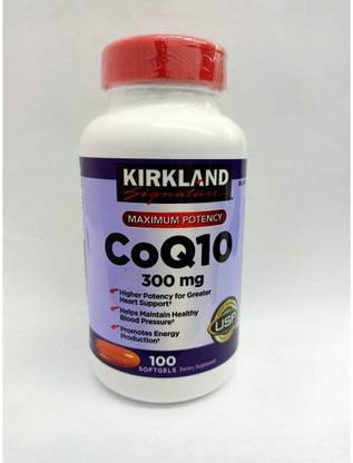 KIRKLAND Signature CoQ10 Maximum Potency 300 Mg 100 Softgels