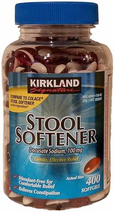 KIRKLAND Signature 100 Mg Stool Softener, 400 Softgels
